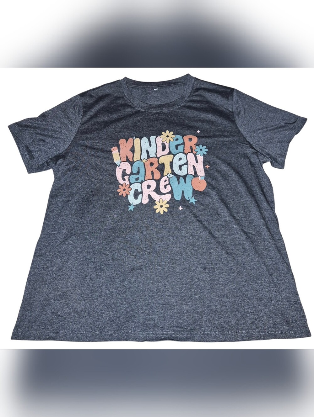 Source Unknown Charcoal Heather Kids Tee with Pastel Graphic